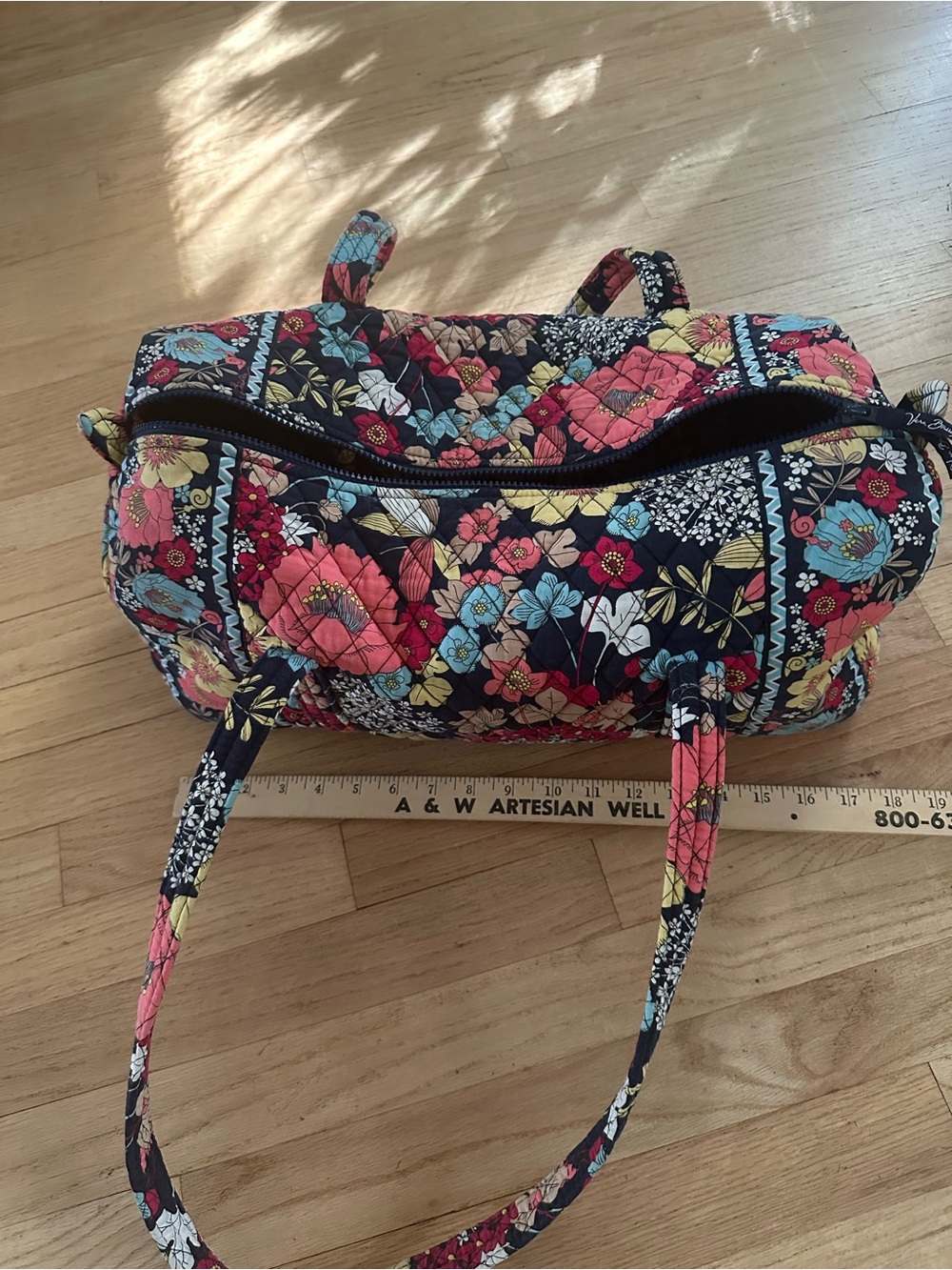 Vera Bradley retired Floral Quilted medium, travel bag